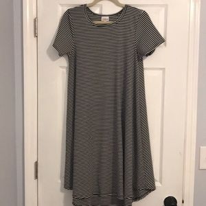 XS Black and White Striped Carly